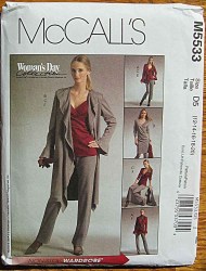 5533 JERSEY GIRL JACKET LENGTHS,TOP,DRESS,PANTS PATTERN 6-12-20